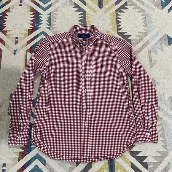 Boys Ralph Lauren long sleeve Polo M 10-12 - Picture 5 of 6